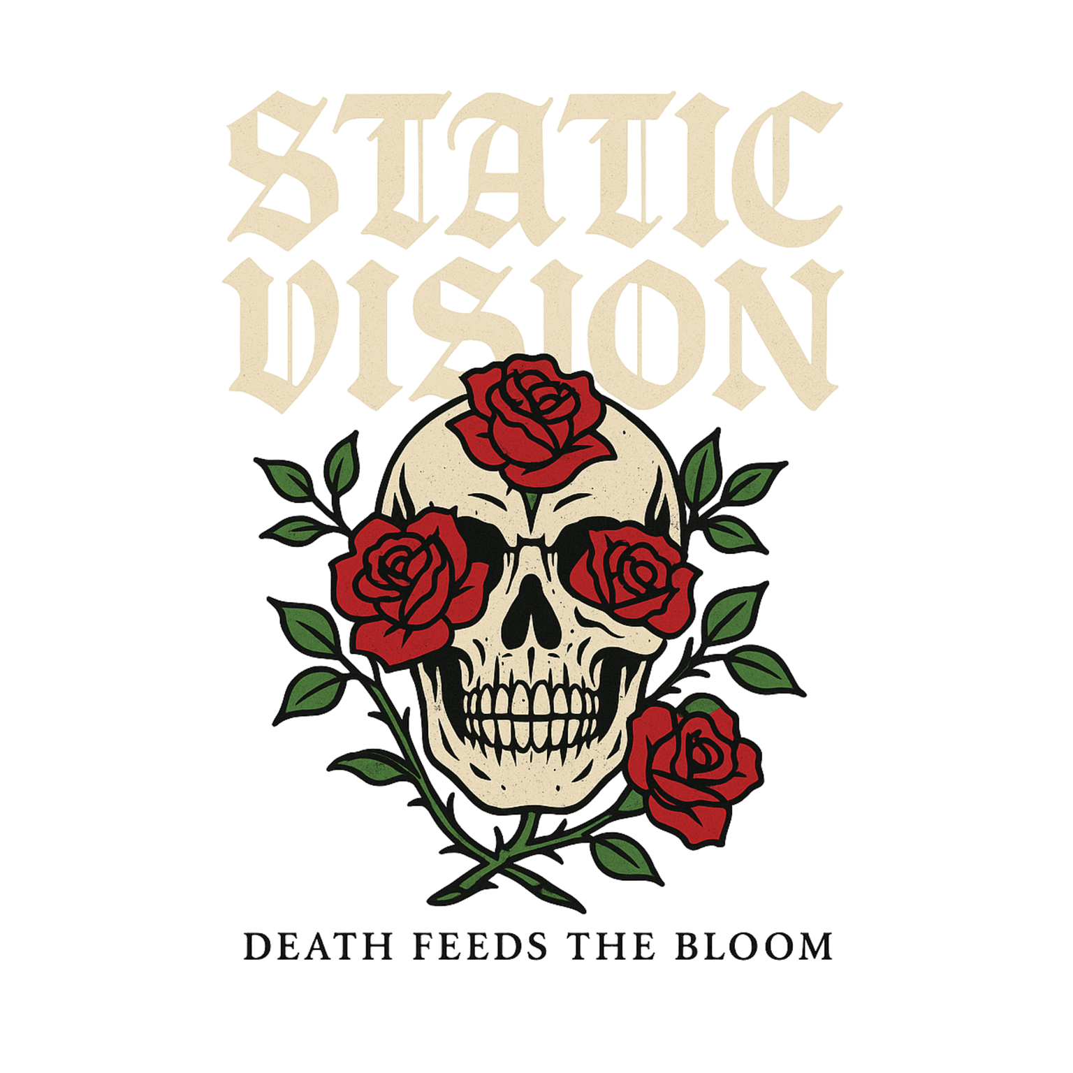 Identidad visual de la marca Static Vision en una composición editorial